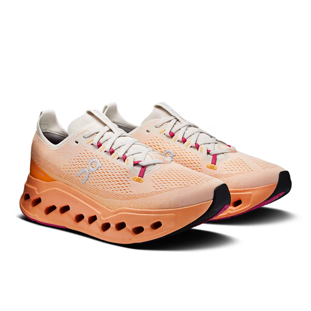 Running Cloudsurfer Max — Pearl Tangerine