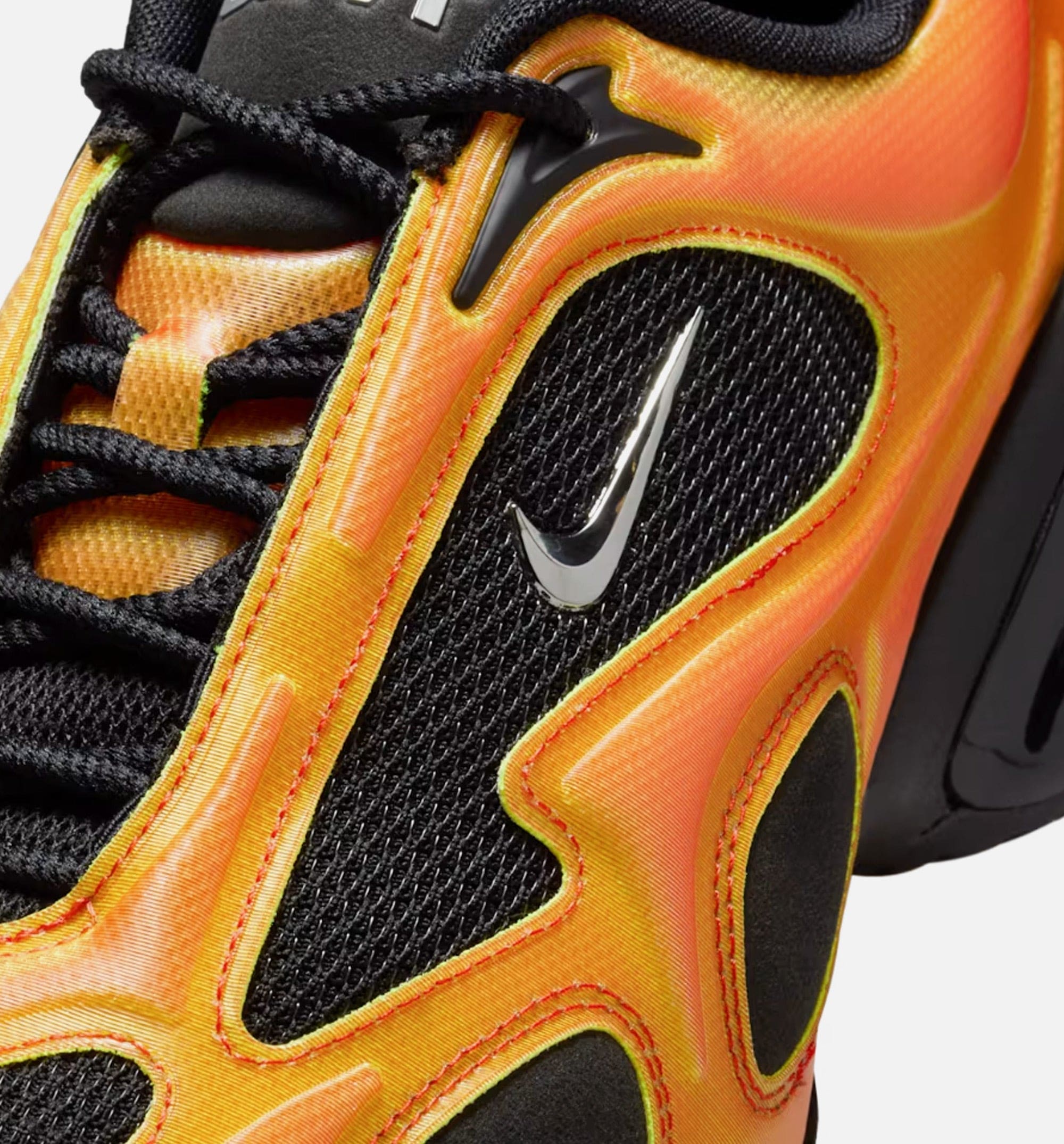 Air Max Muse Black and Metallic Silver Womens Lifestyle Shoe - Black/Bright Crimson/Volt/Metallic Silver