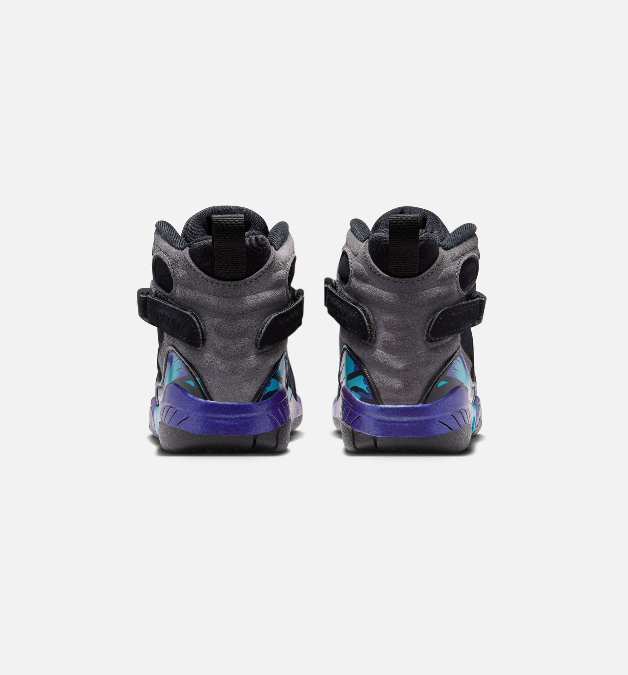 Air Jordan 8 Retro Aqua Preschool Lifestyle Shoe - Black/Multi Color/Bright Concord/Multi Color