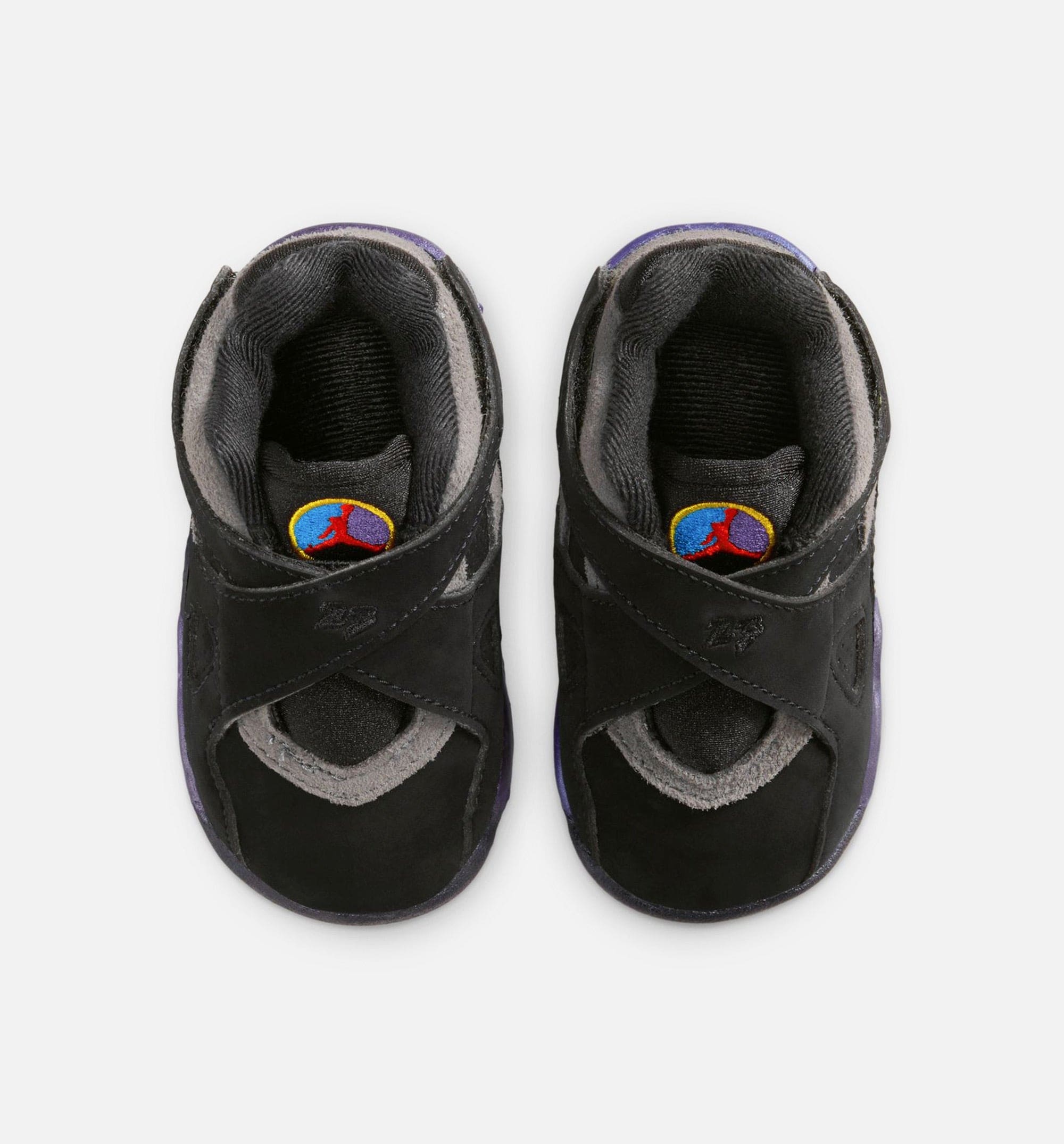Air Jordan 8 Retro Aqua Infant Toddler Lifestyle Shoe - Black/Multi Color/Bright Concord/Multi Color