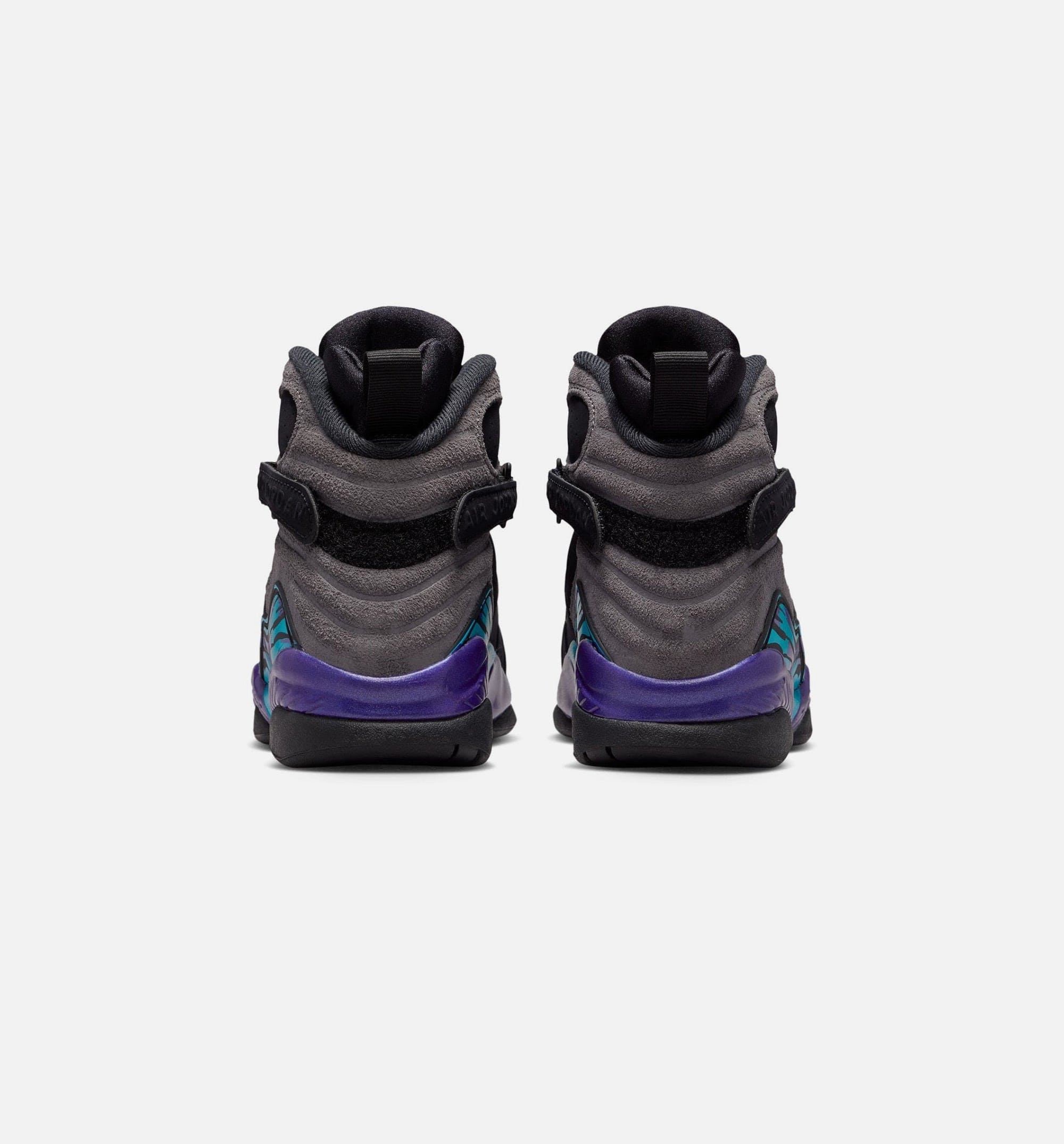 Air Jordan 8 Retro Aqua Grade School Lifestyle Shoe - Black/Multi Color/Bright Concord/Multi Color